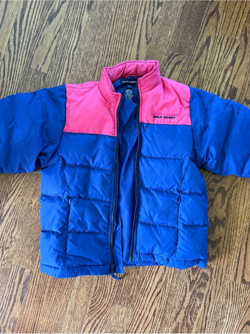 Girls Ralph Lauren Purple & Pink Puffer Jacket - 4/5